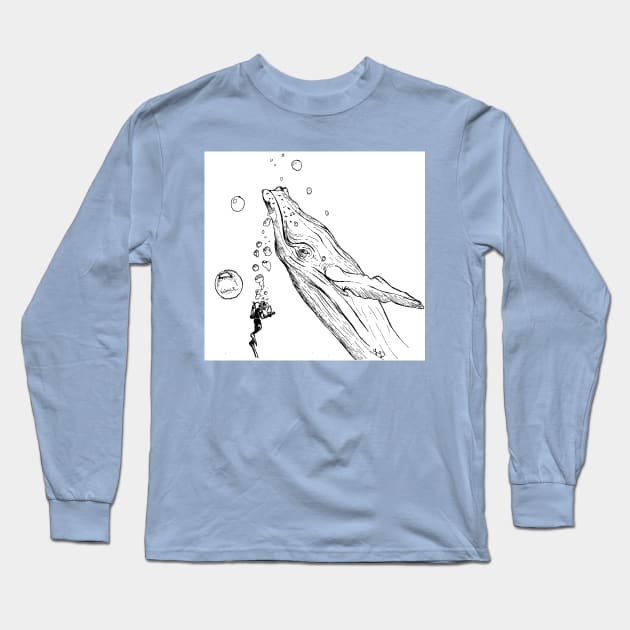 Open Sea Long Sleeve T-Shirt by Liamarto